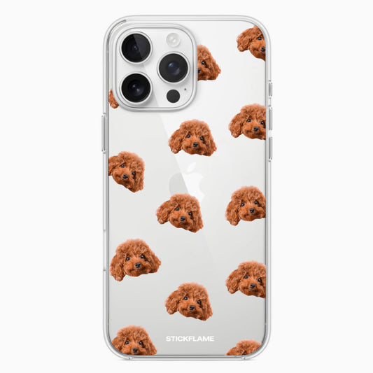 Custom Happy dogs clear case