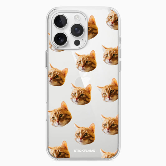 Custom Happy cats clear case