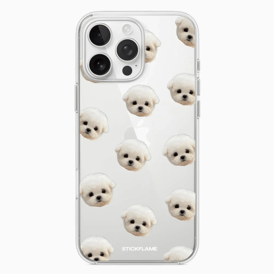 Custom Happy dogs clear case