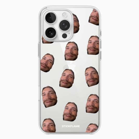 Custom Happy heads clear case