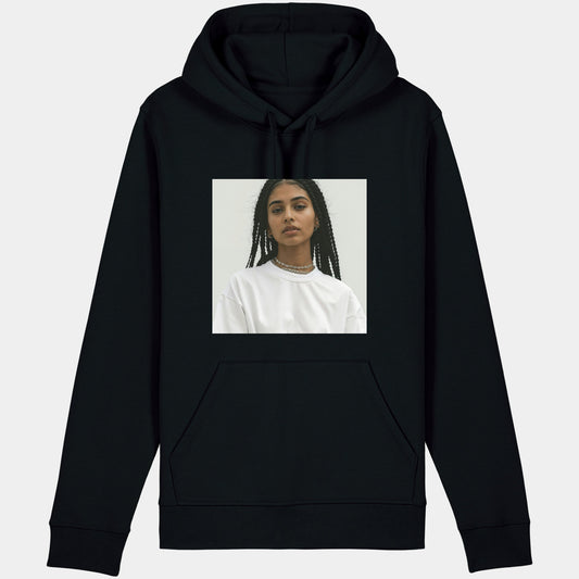 Zwart hoodie met eigen foto