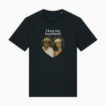 Zwart t-shirt 'I love my boyfriend'